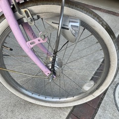 (取引中)20インチ　自転車　パープルの画像