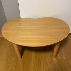 【引っ越しのため】こたつ3点セット／ベルメゾン豆型こたつテーブル90cm＋Nウォーム布団＋2畳ホットカーペットの画像