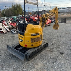 コマツ KOMATSU ミニユンボ PC 08UU-1F 457時間 ディーゼル 1トンクラス の画像