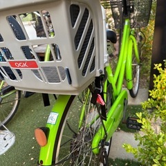 商談中　ママチャリ　子供乗せ　チャイルドシート　自転車　26インチ　　の画像