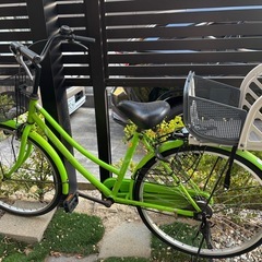 商談中　ママチャリ　子供乗せ　チャイルドシート　自転車　26インチ　　の画像