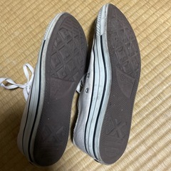 コンバース　白スニーカー　27cmの画像