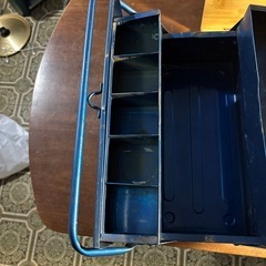 【東洋スチール】2段式工具箱 ST-350 ブルー（日本製・ツールボックス）の画像