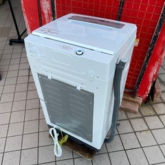 アイリスオーヤマ 5.0kg簡易乾燥付洗濯機 IAW-T502E 2020年製 中古の画像