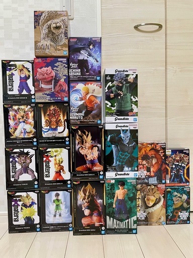 豪華21体セット！ドラゴンボール・ナルト・ヒロアカ・怪獣8号 フィギュアまとめ売り 