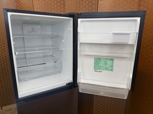 ジモティー特別価格?Hisense製★３ドア冷蔵庫★282L★6ヶ月間保証付き