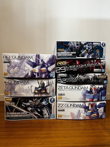 【新品未組立】ガンプラ MG RGセット+水転写式デカール