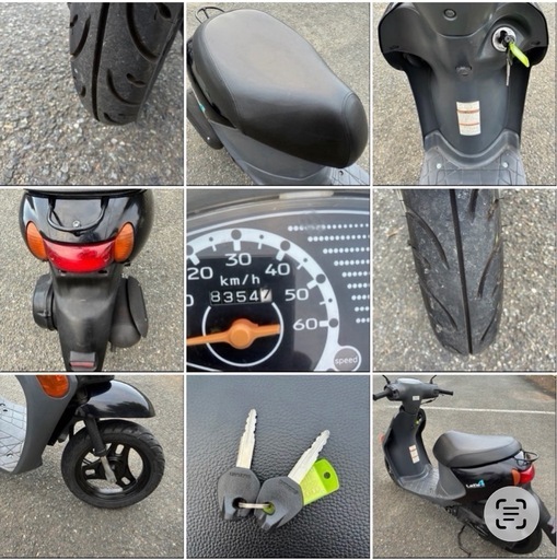 お譲り先決定　スズキ　レッツ4黒　普通に乗れる　メンテ済み　色々新品交換 MAX60km/h　福岡市東区より　原付バイク