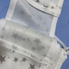 ベビーベッド用　
ベッドガード　布製　メッシュ素材　の画像