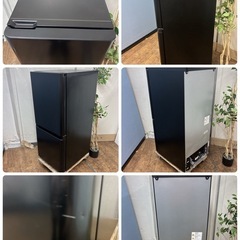 【🐤買取市場 1年間保証 ジモティー限定特別価格】S722 ⭐ 2025年製の高年式！ Hisense ❘ ハイセンス 2ドア冷蔵庫 (135L・右開き）HR-D13E4B ⭐ 動作確認済 ⭐ クリーニング済の画像