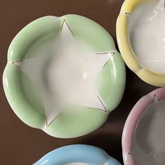 朝顔小皿4枚セットの画像