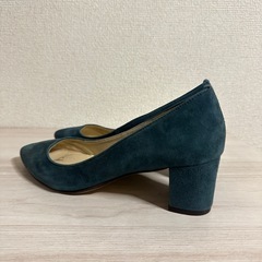 Le talon ブルー　スエード生地　38の画像
