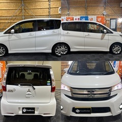 ekカスタム　平成25年5.8万キロ　660G 4WD 車検令和8年12月　Bluetooth対応ナビ　フルセグTV バックカメラ　エンスタ　スマートキー　プッシュスタート　シートヒーター　etc HIDライトの画像