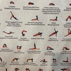 ヨガ　ポスター　額付きの画像