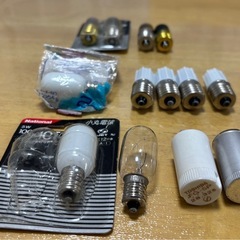 電球２個、点灯管10個、ナツメ球3個の画像
