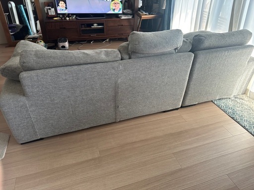 IDC大塚家具 DUO2 デュオ2 カウチソファ グレー ファブリックL字ソファ 大塚家具 DUO2 デュオ2 カウチソファ グレー ファブリック L字ソファ