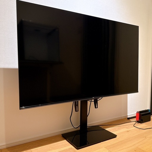 【2025年新品購入】 地上波対応 TCL 液晶テレビ 50V型  テレビスタンド付/地上波ケーブル付き