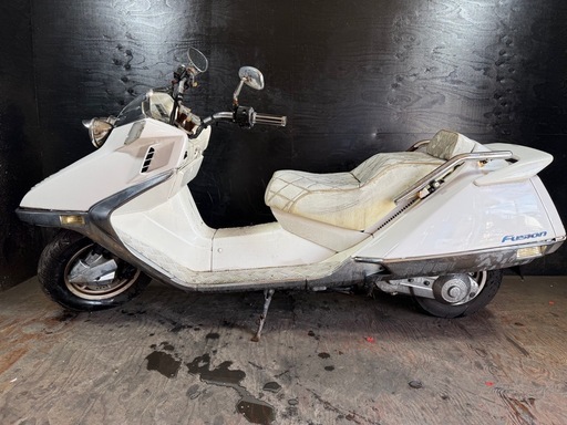 ★支払総額4.6万円★関東圏内即日配送可能！ 全車走行テスト済み！ ホンダ フュージョンX 白 MF02 バッテリー新品！ クリアテール！ アルミステップ！ タンデムバー！ 社外ヘッドライト！ 社外マフラー！