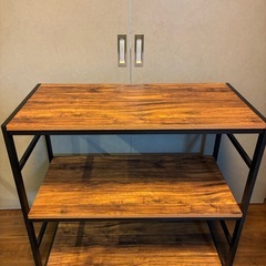 アイアン×木製ラック　差し上げますの画像