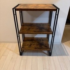 3月31日まで
【北欧風】3段ラック　高さ90横幅62奥行き40の画像