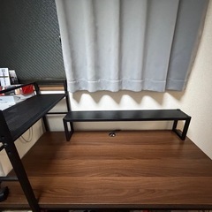 LOWYA デスク 120cm 本棚付き の画像