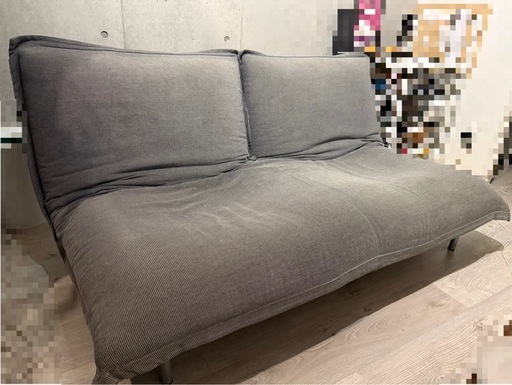  【35万】リーンロゼ　ロゼカラン　LIGNE ROSET CALIN リクライニング　ソファ　グレー　ファブリック　2シーター 