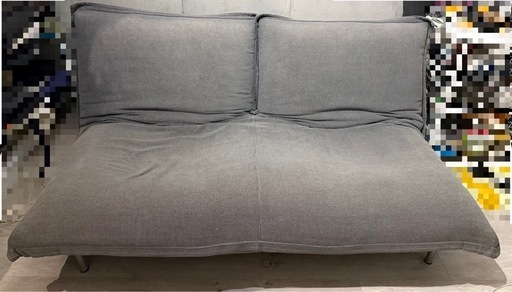  【35万】リーンロゼ　ロゼカラン　LIGNE ROSET CALIN リクライニング　ソファ　グレー　ファブリック　2シーター 