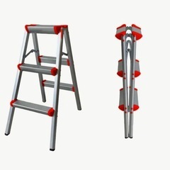 未使用　
アルミ　３段踏み台　脚立　の画像