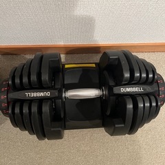 可変式ダンベル2個、ベンチ台、懸垂台の画像