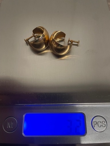 K18 イヤリング 約3.2g