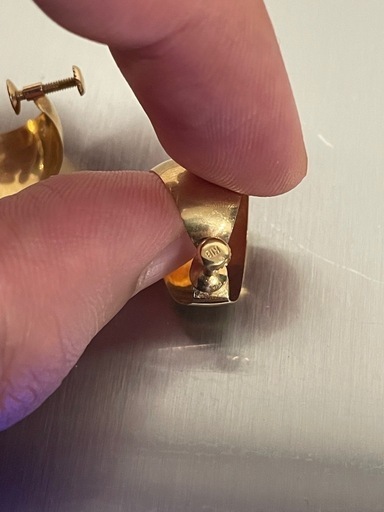 K18 イヤリング 約3.2g
