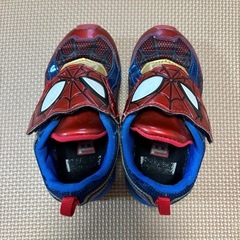16cm 子供　シューズ　靴　スパイダーマンの画像