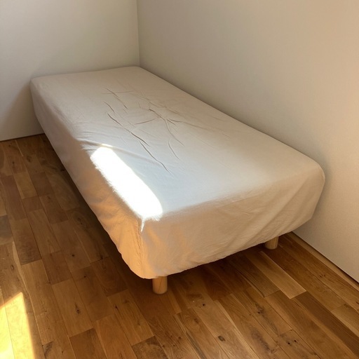 無印良品 脚付マットレス スモール 2019〜20年購入 (替え脚・シーツカバー付)