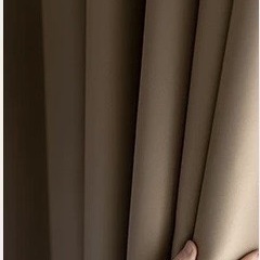 (受け渡し者決まりました)ブラウン遮光カーテン 2枚セットの画像