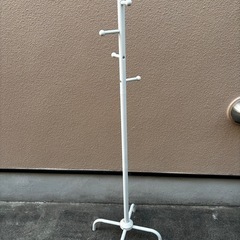 ポールハンガー/コートラック　北欧　ホワイトの画像