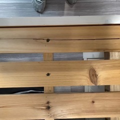 Dinosたっぷり収納スペース天然木ベッド シングルの画像