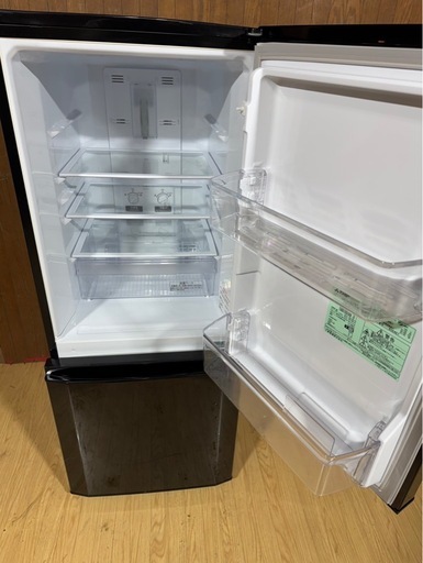 C1609 MITSUBISHI 三菱 2ドア冷蔵庫 146L 2018年製 ヘコミあり