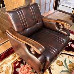 ヴィンテージ・アンティーク・青柳の椅子セットの画像