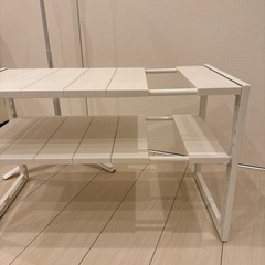 キッチン下収納 長さ調節可能　棚　54-70cmくらいの画像