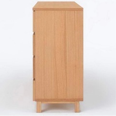 無印良品　オーク4段タンスの画像