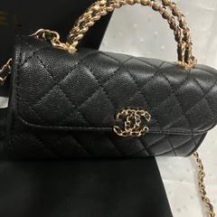 CHANEL シャネル ノベルティ チェーンウォレット　ミニショルダーバッグ　ブラック　⑤の画像