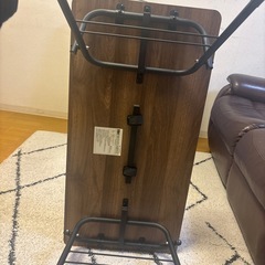 値下げ！ニトリ折りたたみテーブル900×450×320の画像