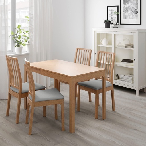 IKEA EKEDALEN エーケダーレン 伸長式テーブル オーク　お引取りのみ