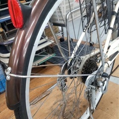 【🐤買取市場 柴田店】R086 ☀️ 普通自転車 RIACE / 27インチ / 外装6段変速 / ライト欠品 / ローラーブレーキ ⭐ クリーニング済の画像