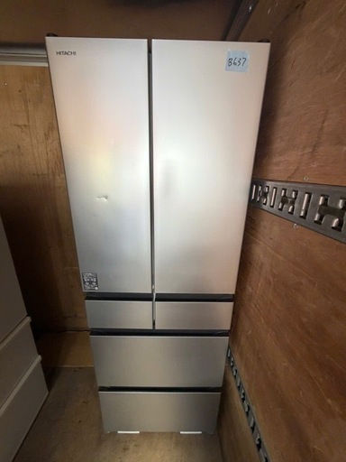 NO B637?福岡市内配送設置無料✨?タイプ ブラストシルバー R-KWC50R-S [498L /6ドア /観音開きタイプ] 20