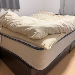 収納電源付きダブルベッド　取りに来てくださる方のみの画像