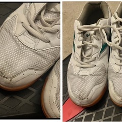 室内シューズにも　スニーカー ホワイト 25.5cmの画像