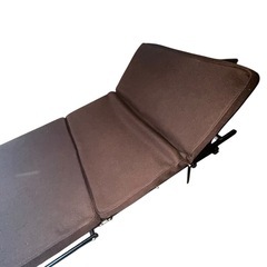 【ジ0316-10】新生活応援セール‼️シングルサイズ 折りたたみベッド ローラー付きの画像