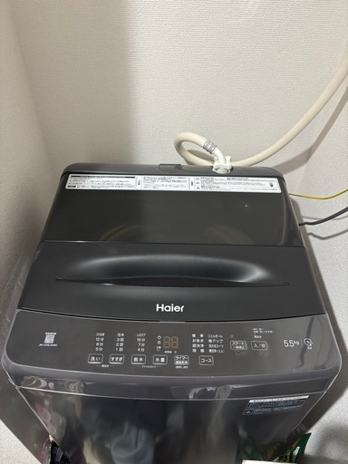 Haier 洗濯機  5.5kg  黒色  2024年製造