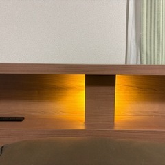 【セミダブル】収納付きベッドフレーム コンセント＆ライト付きの画像